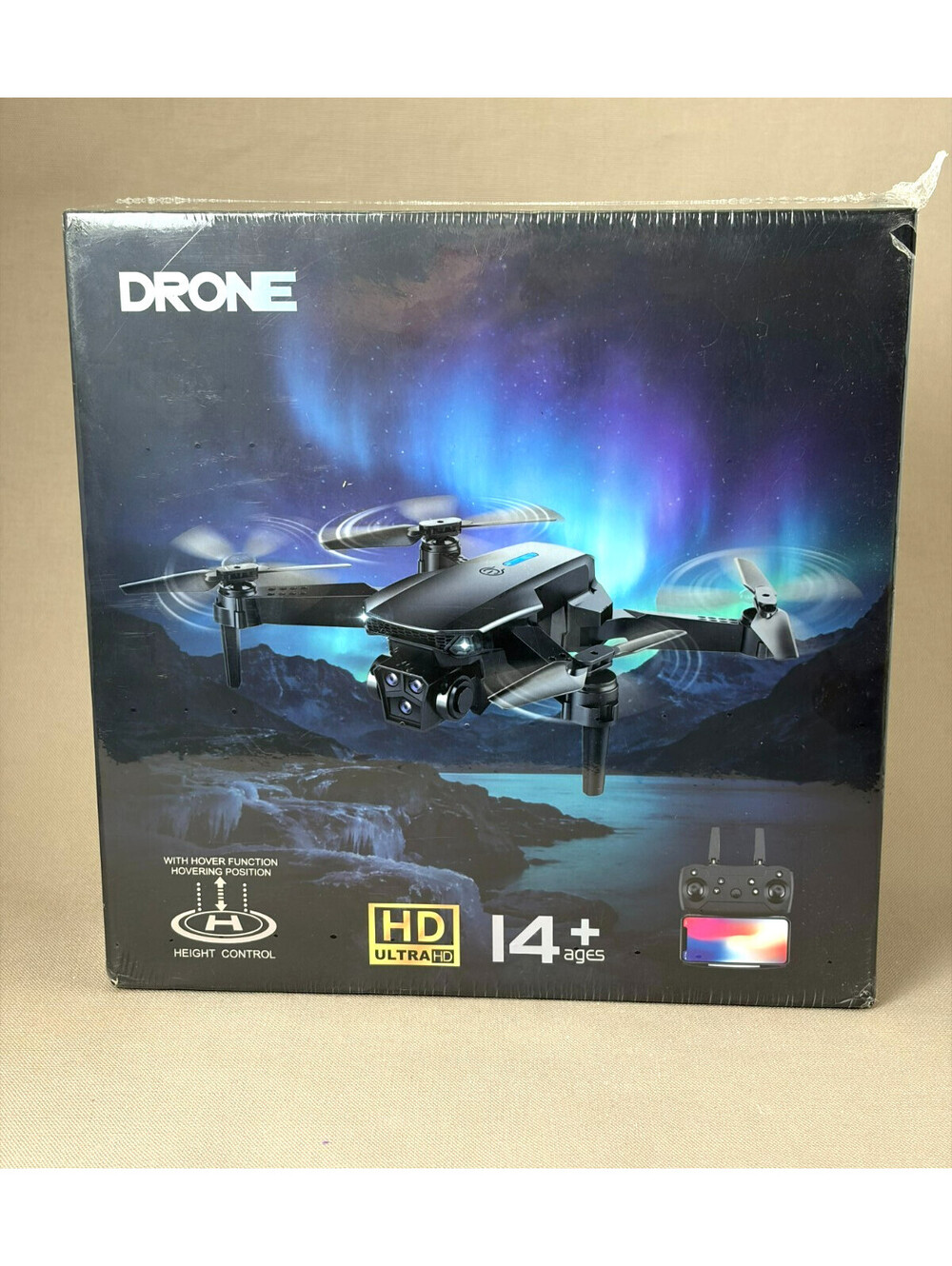 S80 Smart Folding Drone HD Camera Dual Lens Optical Flow RC Quadcopter NIB Black
